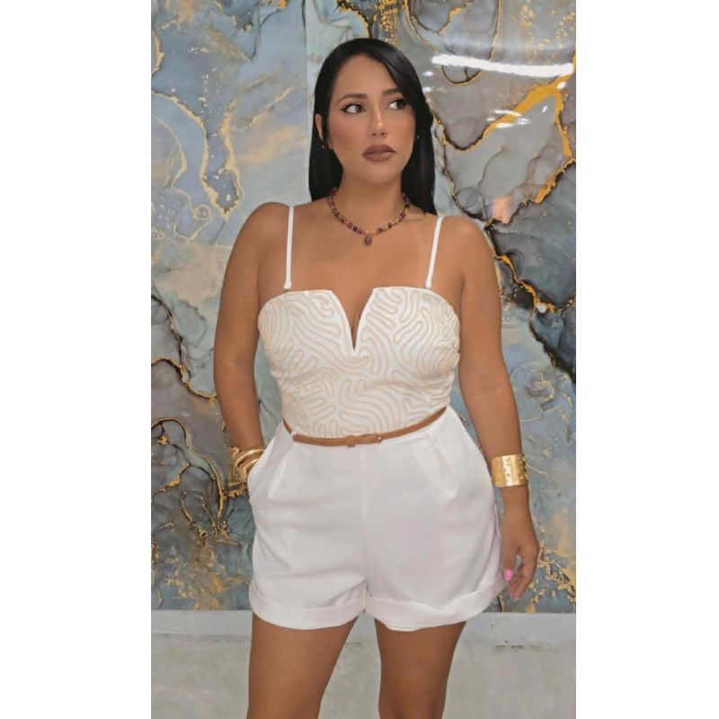 Alba Romper in White