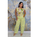 Marian Barril Pant in Lime