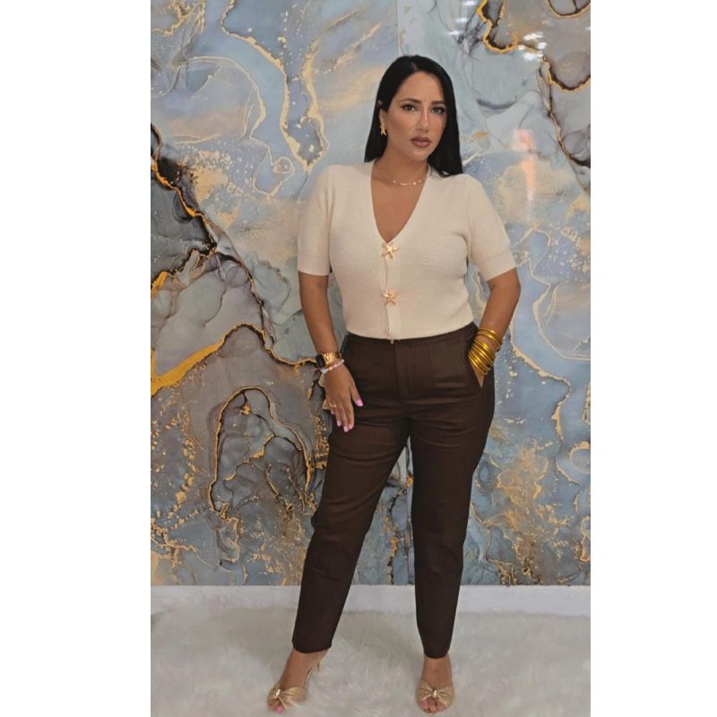 Zara Pant in Chocolate