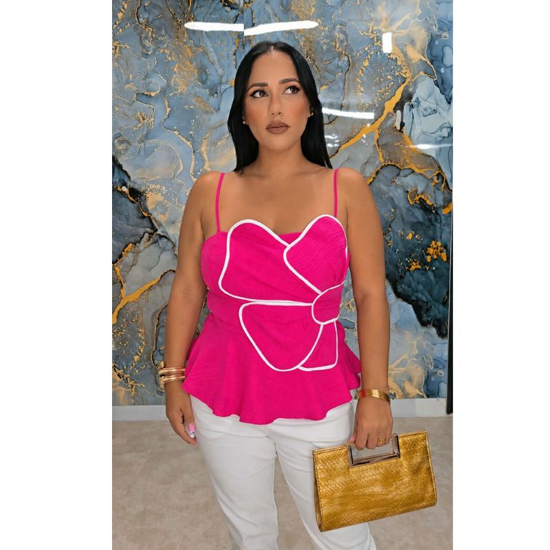 Monica Hot Pink Blouse