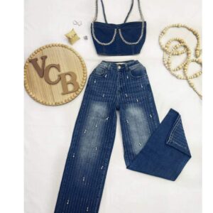 Carla Rhinestone Jeans